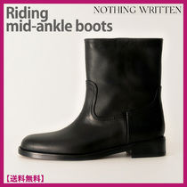 [24FW/新作]★NOTHING WRITTEN★Riding Mid Ankle BOOTS★ブーツ