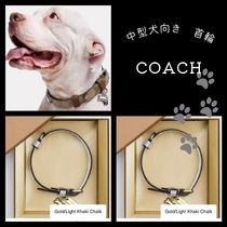 【COACH】中型犬用シグネチャーキャンバス高級首輪★