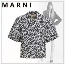 爽やかな【MARNI】ポップ フィールズ パターン シャツ 24AW新作