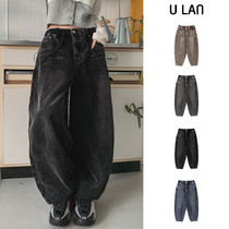 【U LAN】Dusty Corduroy Washed Balloon Pants