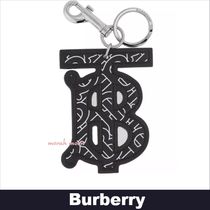 Burberry【レザー製のキーリング☆モノグラムモチーフ】