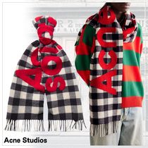 注目商品！【Acne Studios】チェックウールブレンドスカーフ