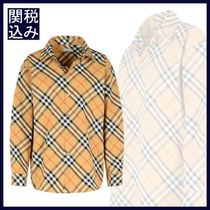 【Burberry】チェック ベージュ コットン シャツ 関税込み