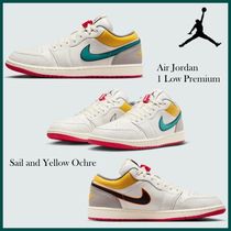 【ナイキ】Air JOrdan 1 Low PRM Sail & Yellow Ochre 男女共用