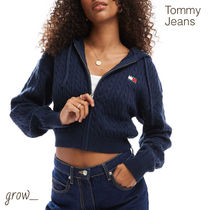 Tommy Jeans ケーブルニット ジップスルー パーカー 送関込