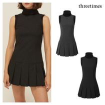 [threetimes] Kayla dress 2colors (韓国商品, スリムフィット)