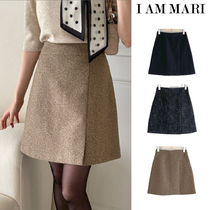 【I AM MARI】Berlin Alpaca A-Line Mini Skirt