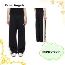 Palm Angels 　ブラック モノグラム トラックパン  BTS