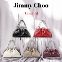 Jimmy Choo＊Cinch M シンチM レザー バケットバッグ＊送料込