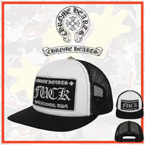 ★Chrome Hearts★ Fuck Hollywood Trucker Hat Black White