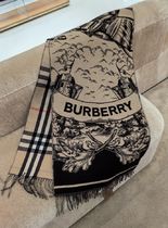 上質 Burberry バーバリー リバーシブル EKD カシミア スカーフ