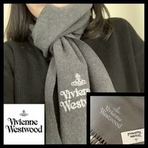 [Vivienne Westwood]Embroidered Lambswool Scarf★大人気★