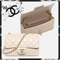 CHANEL ミニフラップバック 　ライトベージュ