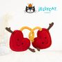 JELLYCAT ぬいぐるみ・フィギュア・ドールハウス 【JELLYCAT】Love Locks Val & Tina 　15 x 22 x 4 cm　送料込