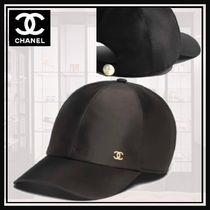 【パールで後ろ姿も可愛く♡】CHANEL キャップ