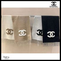 カシミヤ★バイカラー【CHANEL】シャネル  マフラー