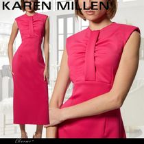 KAREN MILLEN ミディドレス ワンピース ノースリーブ 無地