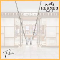 【首元にワンポイントを☆】HERMES　ミニポップ[H]ペンダント