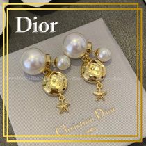 【 Dior 】メタル レジンパール クリスタル Tribales ピアス