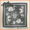 HERMES ストール ワンポイントに【HERMES】エルメス Ex-Libris fringed スカーフ(12)