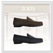 送料込直営店*TOD`S*トッズ レザーモカシン