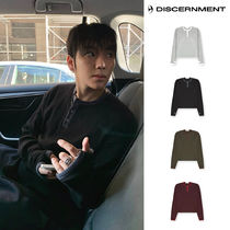 【DISCERNMENT】Cumin Fingerhole Waffle Henry Neck