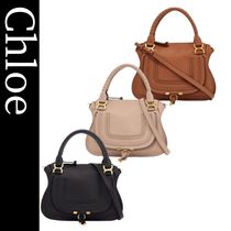 VIP価格☆2025春夏【Chloe】グレインレザー製Marcieバッグ