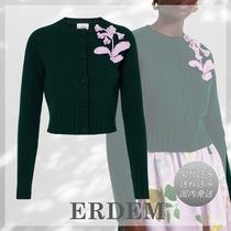 送料込/関税込■ERDEM■クロップド ウール カーディガン