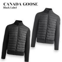 中厚ウール【CANADA GOOSE】HyBridgeニットジャケットBlackLabel