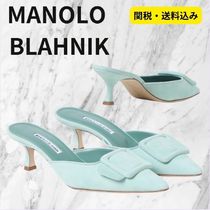 大人カラー☆ MANOLO BLAHNIK　Maysale スエードミュール 50mm