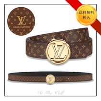 限定品★関税なし【LV】LV サークル リバーシブルベルト