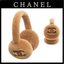 【ムートンラムスキンで温かい♪ギフトにも】CHANEL イヤーマフ