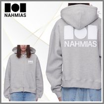 【NAHMIAS】ロゴ ジップアップ パーカー