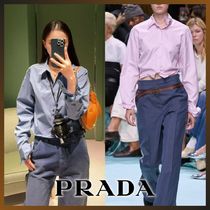 【ランウェイ注目】PRADA 着こなし自在！コットンシャツ 2025SS