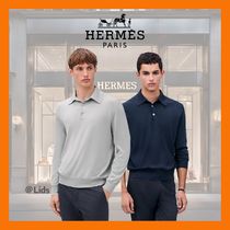 【シンプルに高級感を】HERMES ポロシャツ ≪ディテールH≫ 長袖