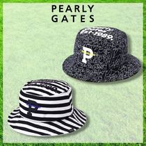 すぐ届く PEARLY GATES* 裏フリースハット ギザ星ボーダー柄