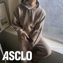 ASCLO Maison Knit Hood Zip Up & Pants (7color)