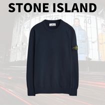 VIP★★【STONE ISLAND】コットンジャージー セーター★ネイビー