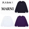 MARNI キッズ用トップス 大人もOK！ MARNI ロゴ クルーネック ウェット