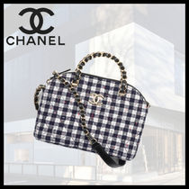 ★Cuteなチェック柄★CHANEL スモールトート