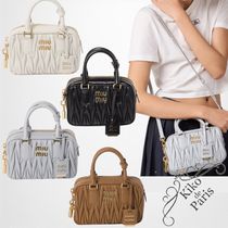 Miumiu アルカディ マテラッセ レザー  バッグ スモール 4色
