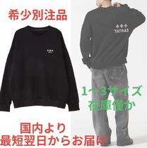 別注品【タトラス】クルーネックロゴスウェット FITARCO 黒