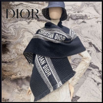 【お洒落な秋冬コーデ】DIOR　リバーシブル スカーフ