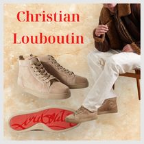 Christian Louboutin ハイトップスニーカー スエード ロゴ送関込