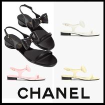 リボンが最高に可愛い♡25P【CHANEL】フラット サンダル