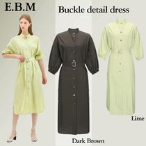 ◆E.B.M バックルディテールワンピース