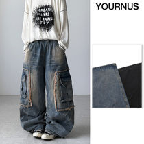 【YOURNUS】Burst Vintage Cargo Denim