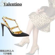 25SS◆関送込【VALENTINO】ロックスタッズ*クリスタル*パンプス