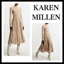 ◆KAREN MILLEN◆プチ ベルト付きプリーツ織スカート