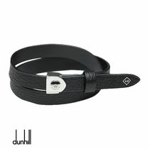 DUNHILL ダンヒル レザー ブレスレット ブラック ロゴ/関税込